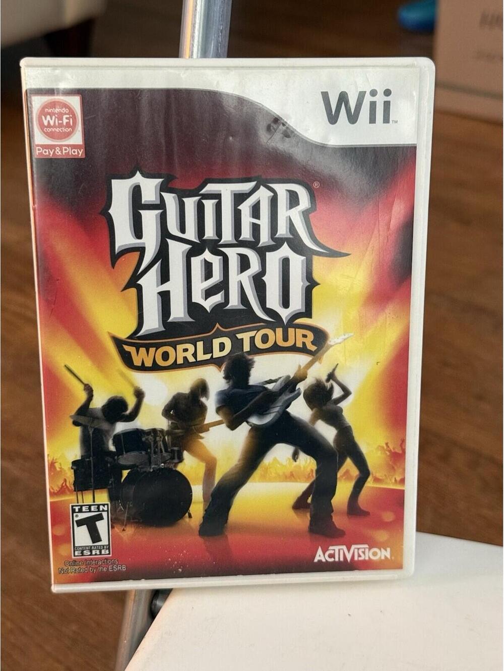 Guitar Hero: World Tour (Nintendo Wii, 2008)  Good Condition